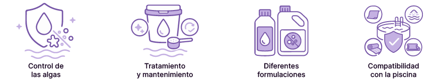 Caracter&iacute;sticas de algicidas